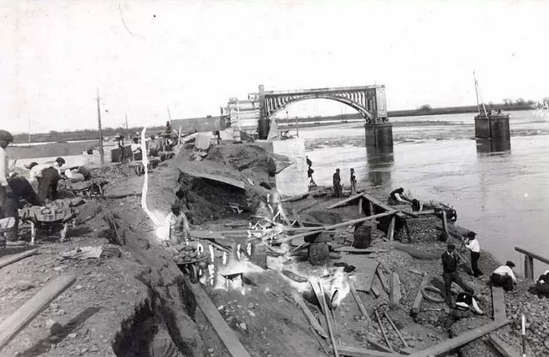 Con el dique se controló el río Neuquén y se construyó un sistema de riego (Foto: Revista Más Neuquén)