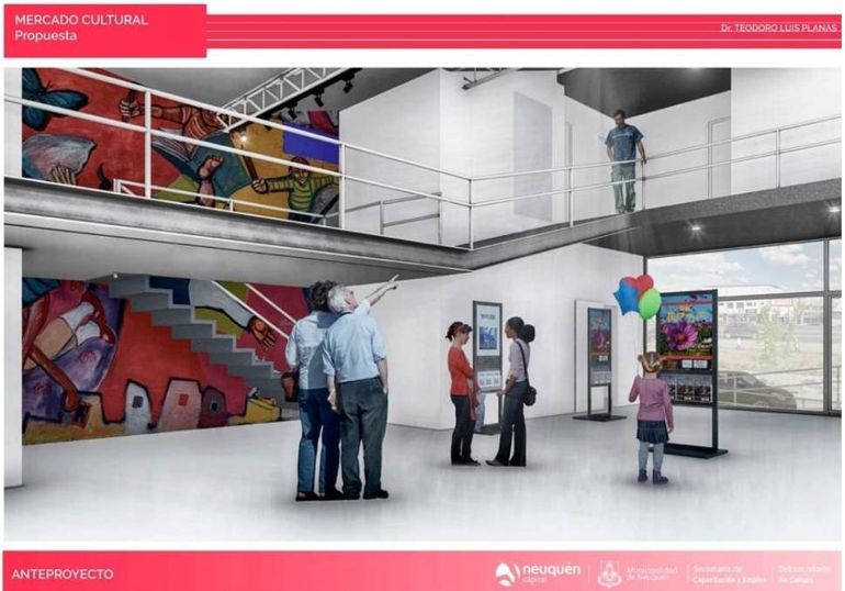 Imagen del anteproyecto del Mercado de Arte. Imagen del anteproyecto del Mercado de Arte.