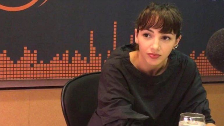 Thelma Fardín durante la entrevista en radio Metro.