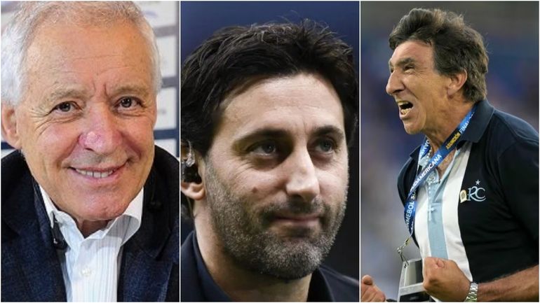 Víctor Blanco, Diego Milito y Gustavo Costas Víctor Blanco, Diego Milito y Gustavo Costas