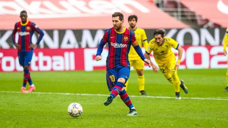 Messi, máximo jugador del Barcelona en partidos oficiales en Liga de España.