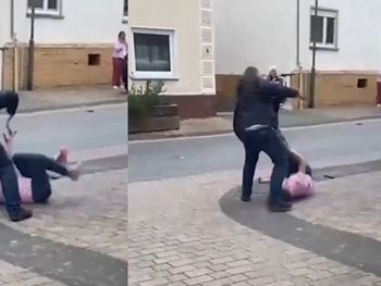 El hombre atacó sorpresivamente a su exesposa dentro y fuera de una panadería de Alemania.