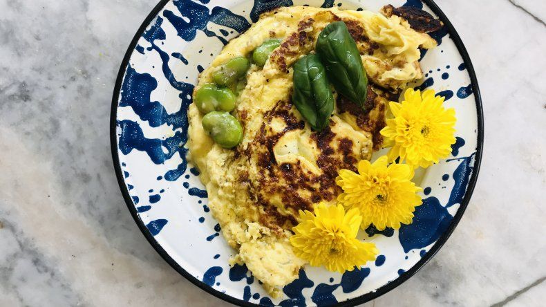 Fácil y rico: receta de omelette con habas