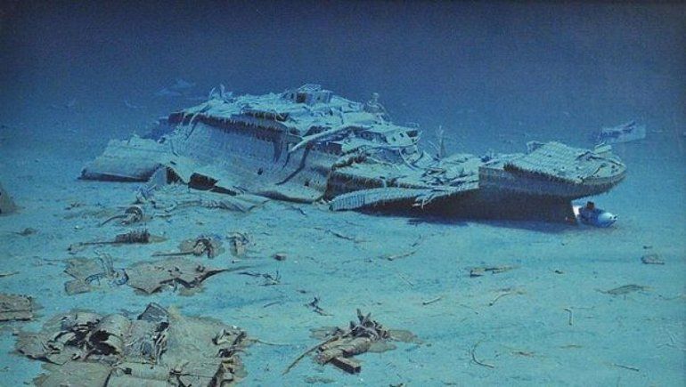 Imagen real del Titanic.