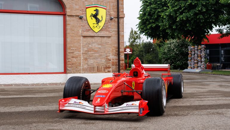 La Ferrari F2001 llevó a Michael Schumacher a ganar su cuarto título mundial