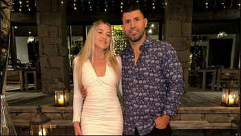 Kun Agüero y Sofía Calzetti. Kun Agüero y Sofía Calzetti.