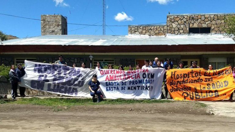 El personal del hospital realizó ayer una manifestación.