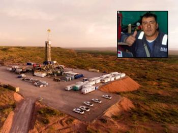 Dolor por la muerte del trabajador petrolero.