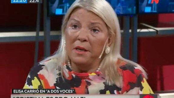Elisa Carrió: Massa es el Trump de Argentina y Cristina es pro-nazi