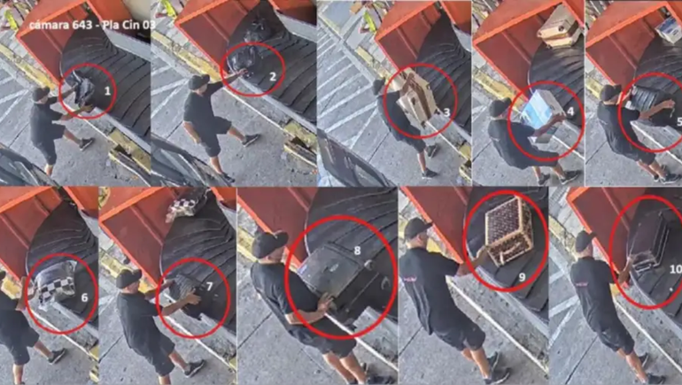 Escándalo por el ingreso de 10 valijas sin control al país: las sospechas de contrabando y las reveladoras imágenes