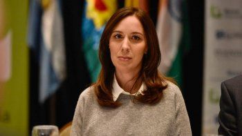 La gobernadora bonaerense relanzó una promoción del Banco Provincia.