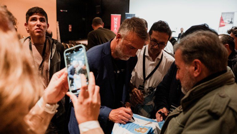La visita de Gabriel Batistuta en Neuquén