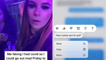 fingio tener covid para faltar al trabajo e ir a una fiesta: su jefe la descubrio fingio tener covid para faltar al trabajo e ir a una fiesta: su jefe la descubrio