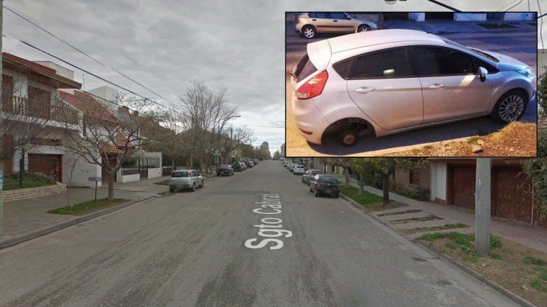 Le robaron las ruedas y en menos de 12 horas le intentaron robar de nuevo