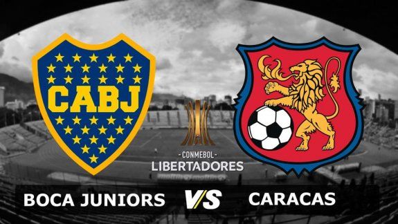 Boca y Caracas FC durante la Libertadores 2020
