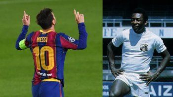 Messi y Pelé, dos genios. Messi y Pelé, dos genios.