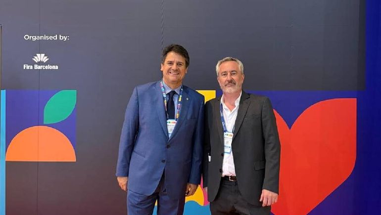 El intendente Mariano Gaido y el secretario de Gobierno, Juan Hurtado, durante el Smart City Expo World Congress 2025 realizado en Barcelona, España. El intendente Mariano Gaido y el secretario de Gobierno, Juan Hurtado, durante el Smart City Expo World Congress 2025 realizado en Barcelona, España.