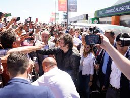 El presidente Milei fue local en Expoagro.