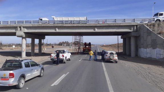 Obra de la Autovía entre Senillosa y Arroyito.