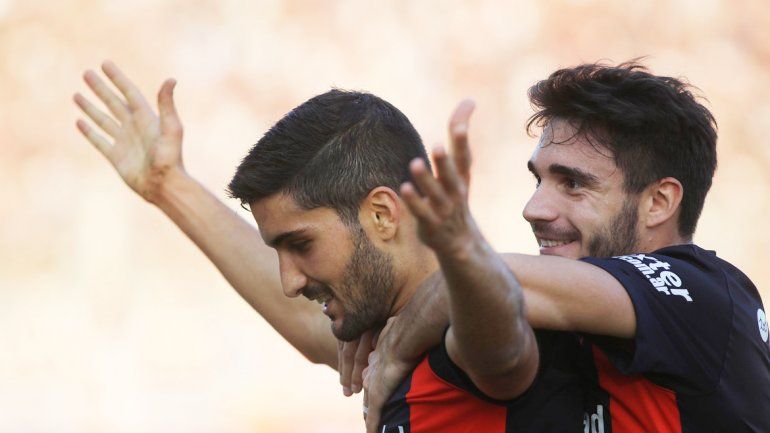Nicolás Blandi fue el autor del gol que le dio el triunfo a San Lorenzo.