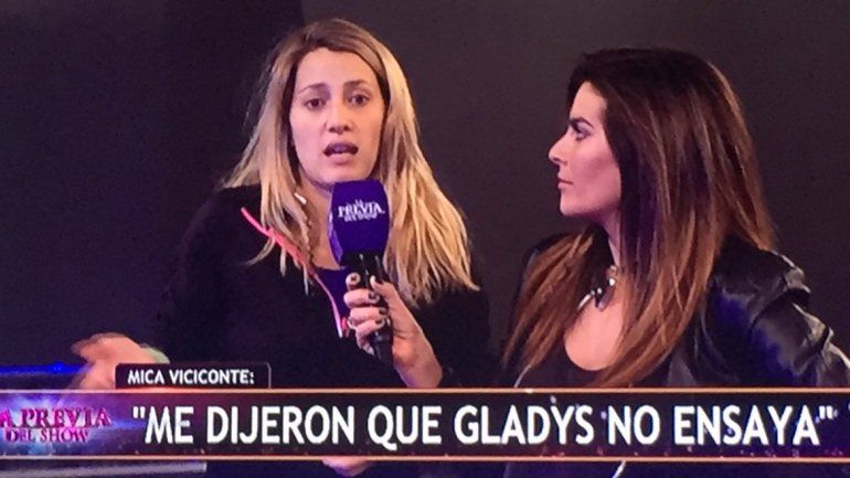 Mica Viciconte sigue intercambiando dardos con la Bomba.&nbsp;