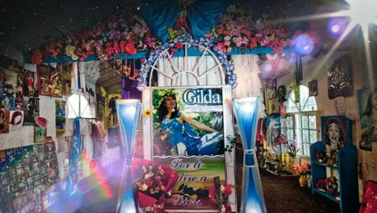 El santuario construido en honor a Gilda, a la vera de la Ruta 12 El santuario construido en honor a Gilda, a la vera de la Ruta 12