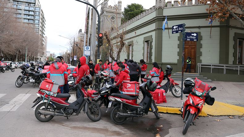 Los trabajadores de aplicaciones de delivery buscan mejores condiciones laborales.&nbsp;