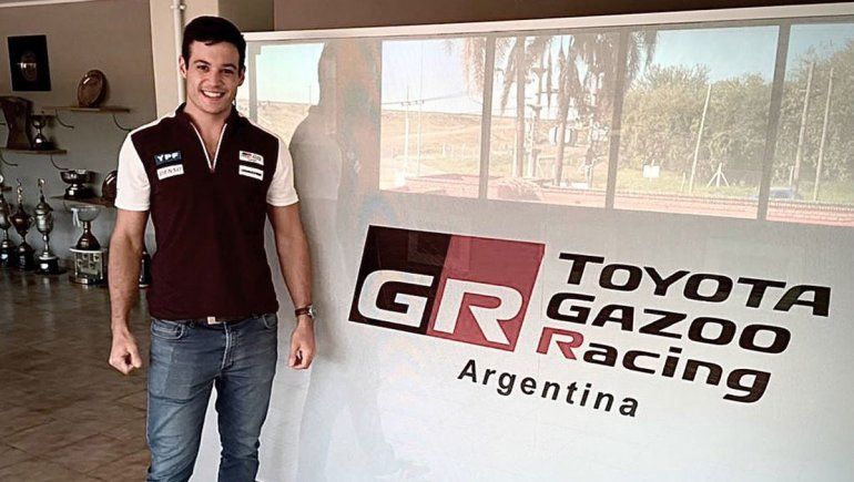 Diego Azar apuesta a ganador junto al equipo Toyota en el Top Race