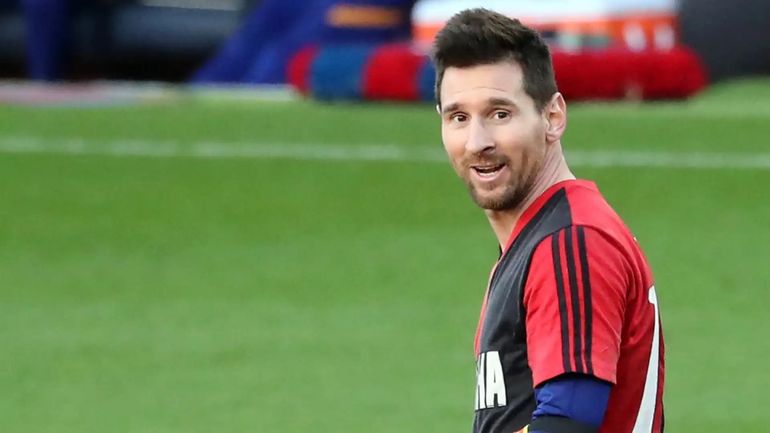 Lionel Messi con la camiseta de Newell’s 