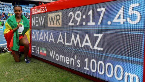 Increíble récord de la atleta etíope Almaz Ayana