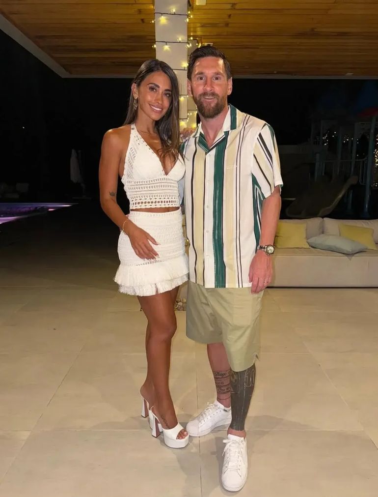 Anto Roccuzzo y Lionel Messi Anto Roccuzzo y Lionel Messi 