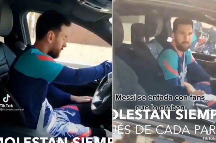 Messi se calentó con unos fans y es viral: ¿Para qué quieren siempre los mismos videos?