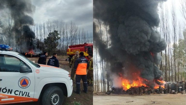 ¿Qué era el humo negro que se veía al este de Neuquén capital?
