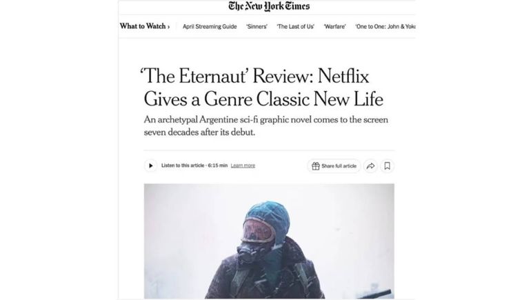El Eternauta y la crítica en el Nww York Times.