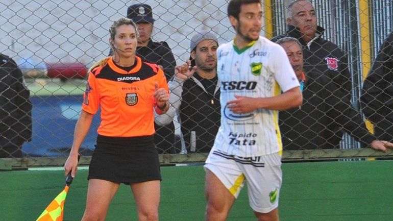 Gisela Trucco en su primer partido.
