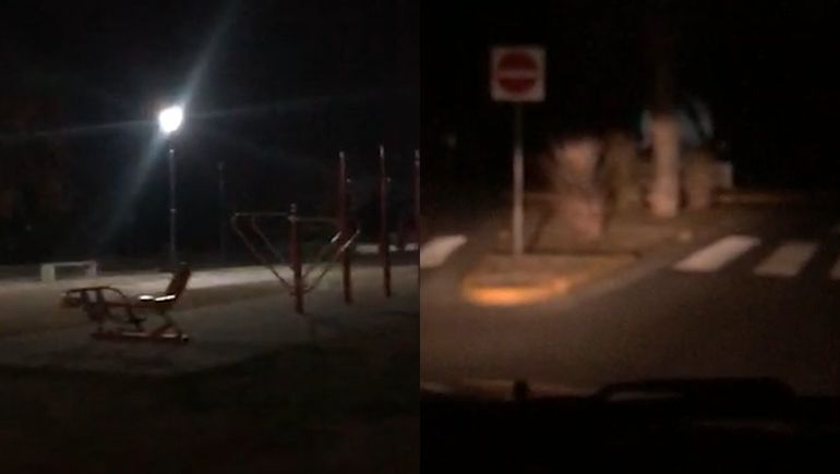 Susto y apagón en el Paseo Costero Limay