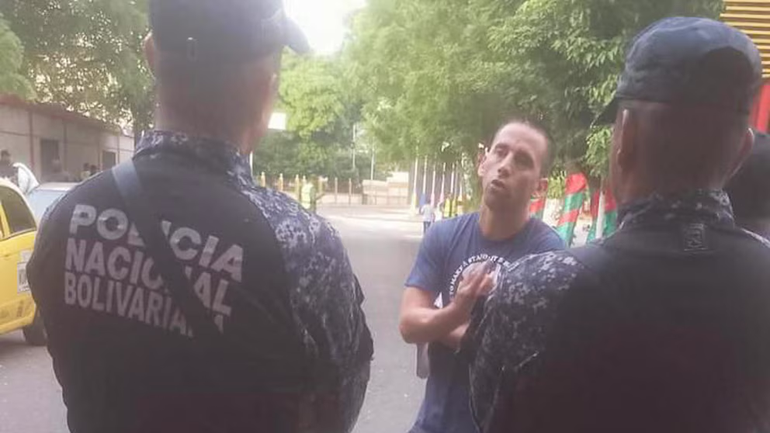 La última foto de Nahuel Gallo antes de su detención La última foto de Nahuel Gallo antes de su detención