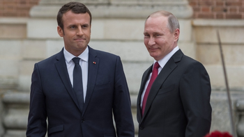 Difundieron una conversación secreta entre Putin y Macron