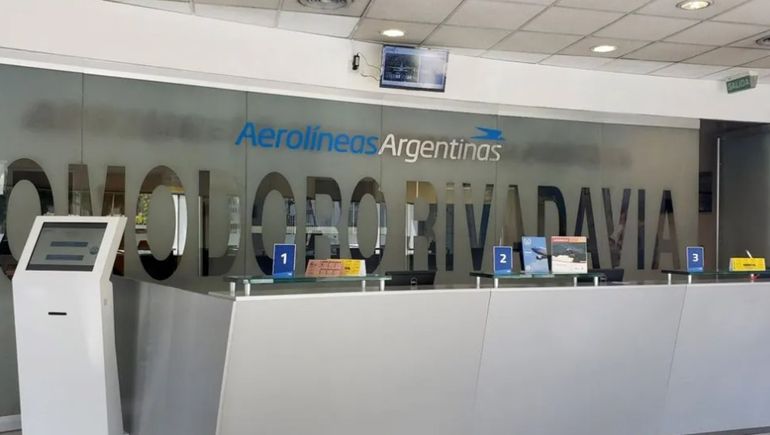 Aerolíneas Argentinas cerró su oficina de Comodoro Rivadavia.