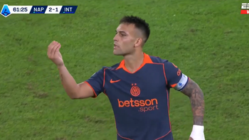 La imagen de Lautaro Martínez que fue tendencia. La imagen de Lautaro Martínez que fue tendencia.