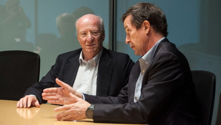 Paolo Rocca, presidente de Grupo Techint, y Ricardo Markous, CEO de Tecpetrol. Foto: Claudio Espinoza (LMNeuquén / +e).