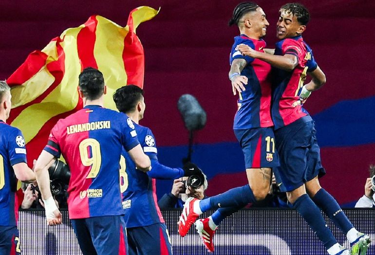 Barcelona dejó afuera al Benfica de los argentinos: el golazo de Lamine Yamal
