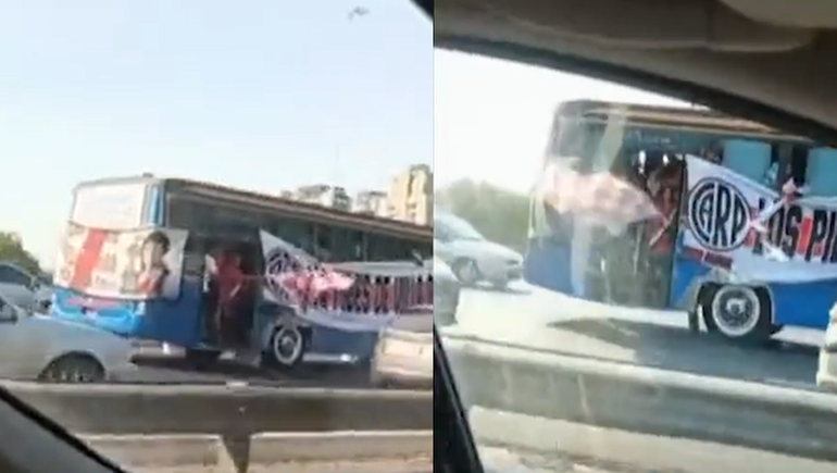 Murió un hincha de River: se cayó de un colectivo y lo atropelló otro que venía atrás