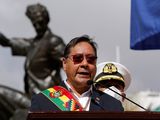 Foto de archivo: el presidente boliviano, Luis Arce, habla durante una ceremonia en reclamo por una salida al mar en La Paz, Bolivia. 23 mar, 2022. REUTERS/Manuel Claure