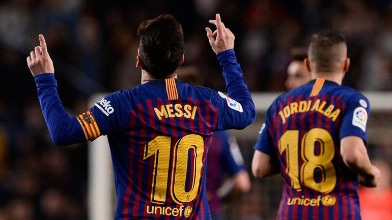 Barcelona mantuvo la punta de La Liga con un gol de Messi