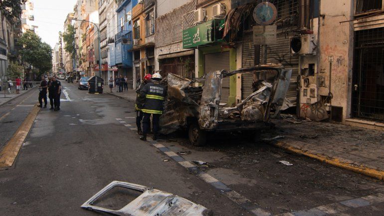 Explotó una trafic cerca del Congreso