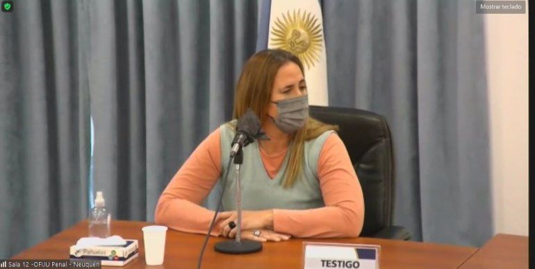 Silvana Mora, la hija de Roque Mora, quien fue asesinado.