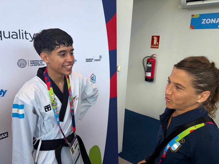 Santiago Corso junto a la Peque Pareto. Fotos: Sergio Dovio