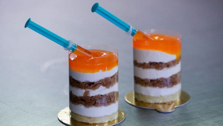 Así lucen los postres con temáticas de vacunas