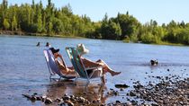 en 15 fotos: asi se vivio el calor del domingo en las costas del rio en neuquen en 15 fotos: asi se vivio el calor del domingo en las costas del rio en neuquen